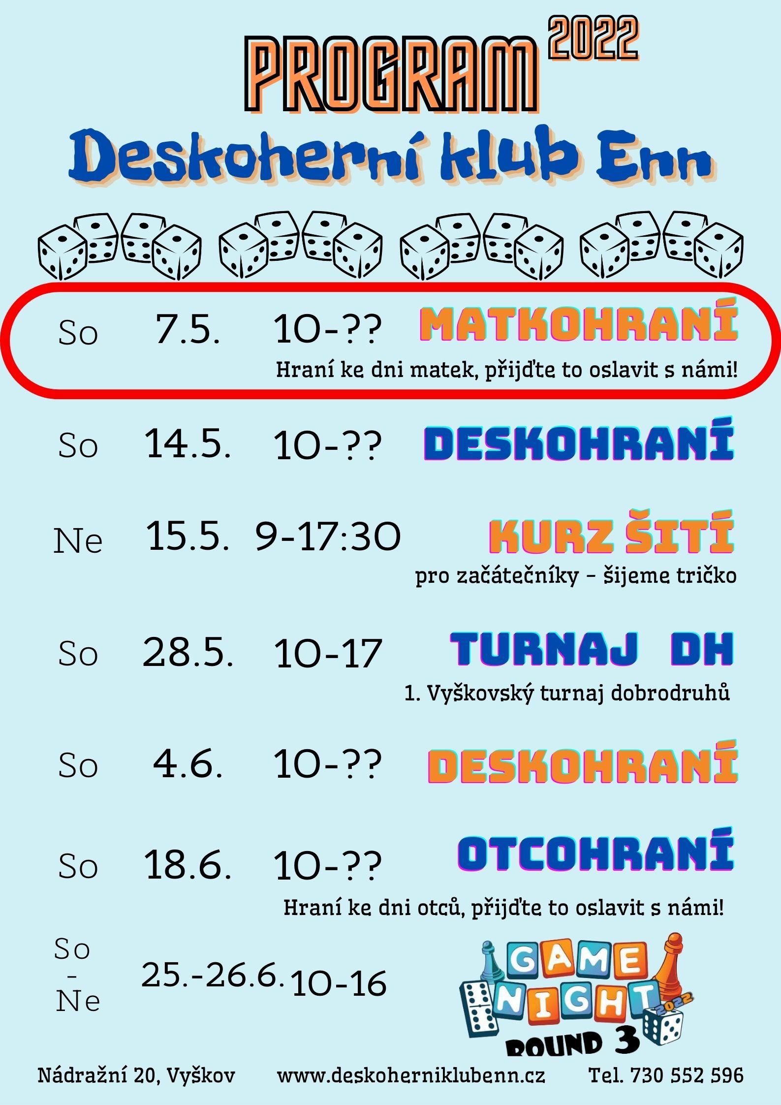 Program Deskoherního klubu Enn (1)